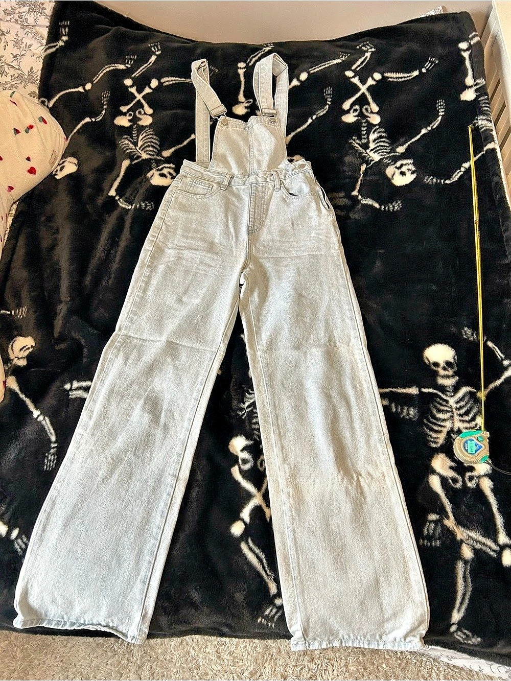 SHEIN Wash Denim Overalls